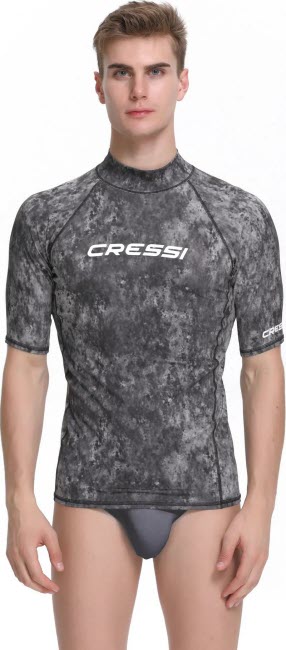Cressi Rashguard Man short sleeve camou